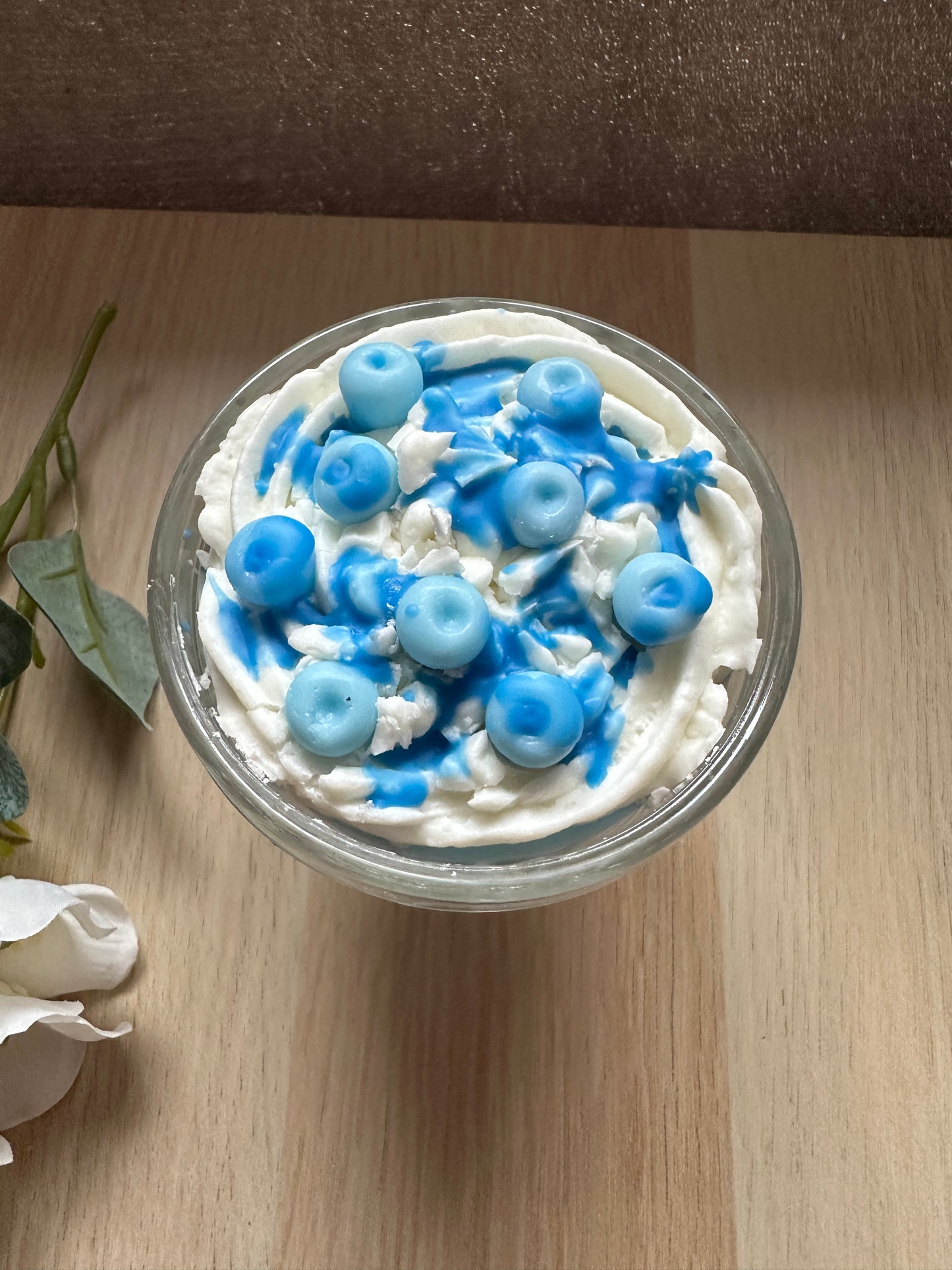 Dessertkerze im Glaskelch