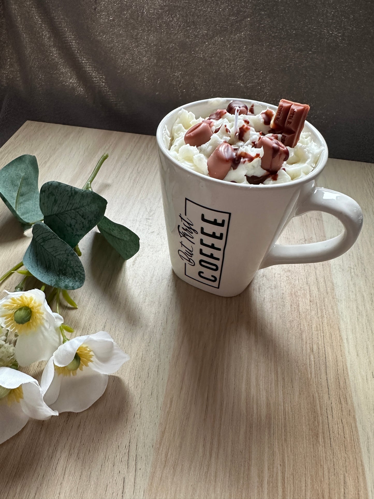 Kaffeekerze "But first Coffee"
