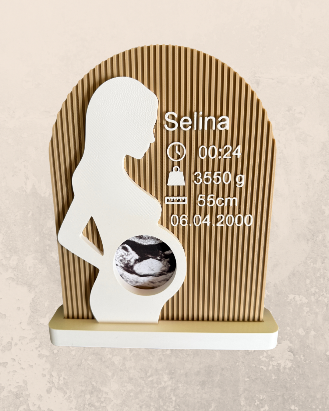 Baby Geburtsandenken - Schwangerschafts Silhouette