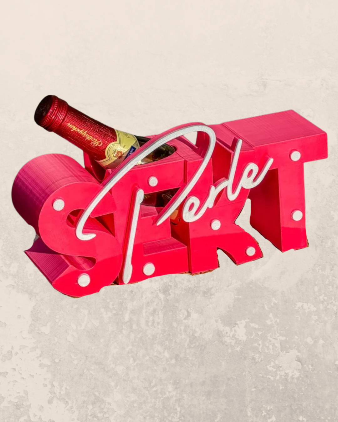 Sekt Perle - Schriftzug