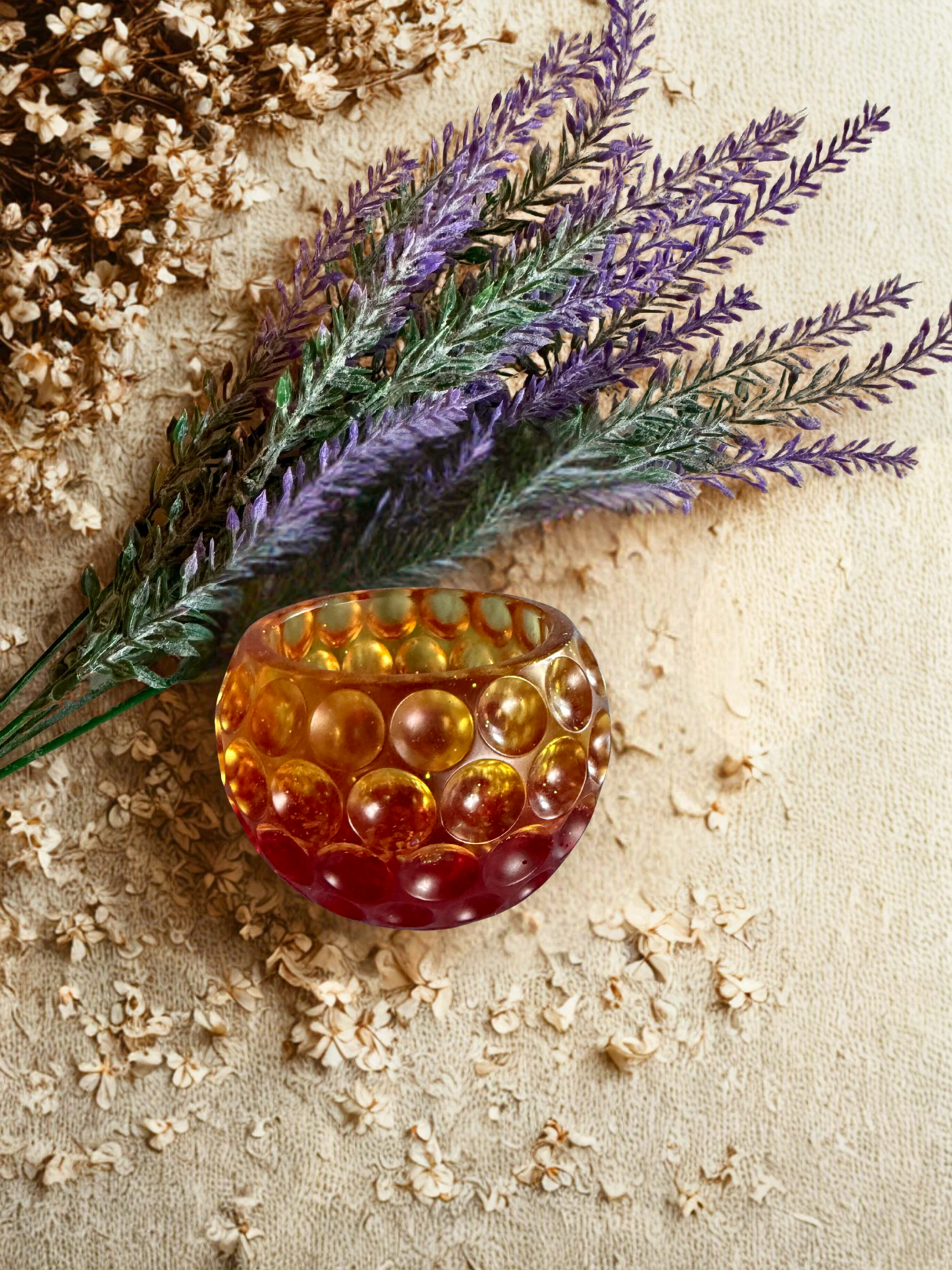 Teelicht- & Kerzenhalter mit Blasen