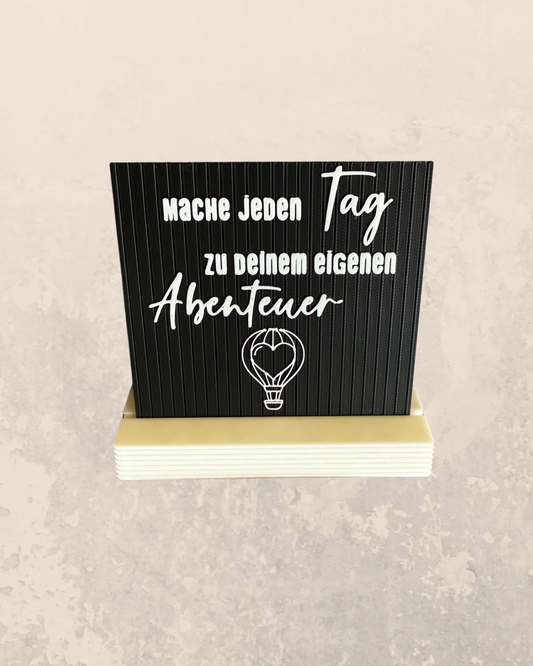 Mache jeden Tag zu deinem eigenen Abenteuer