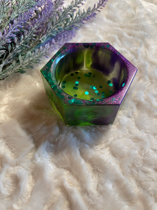 Teelicht- & Kerzenhalter 6-Eck