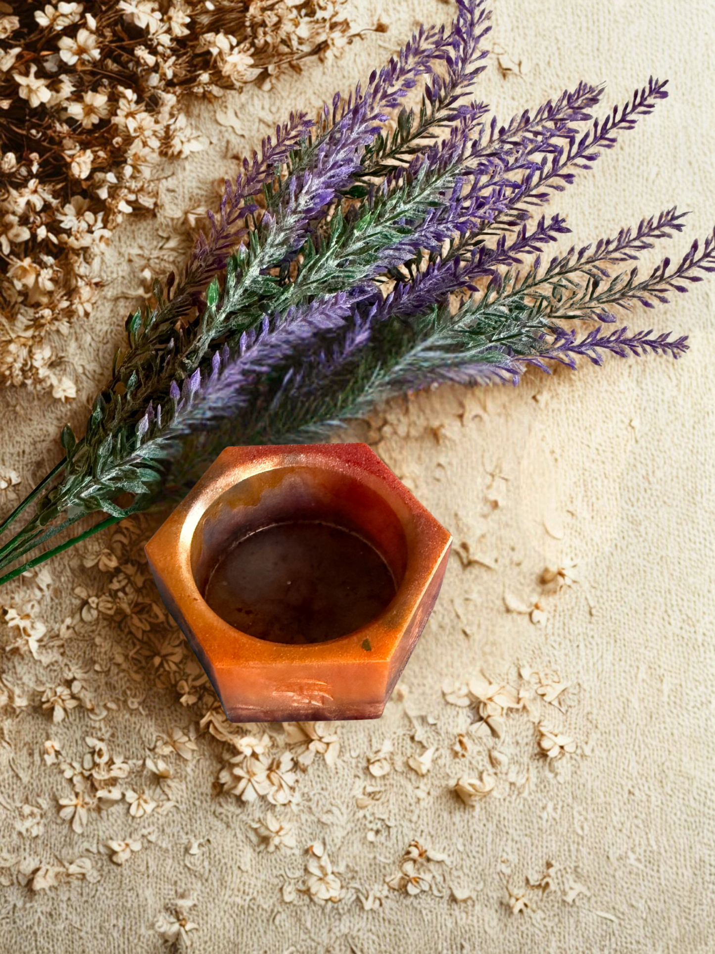 Teelicht- & Kerzenhalter 6-Eck