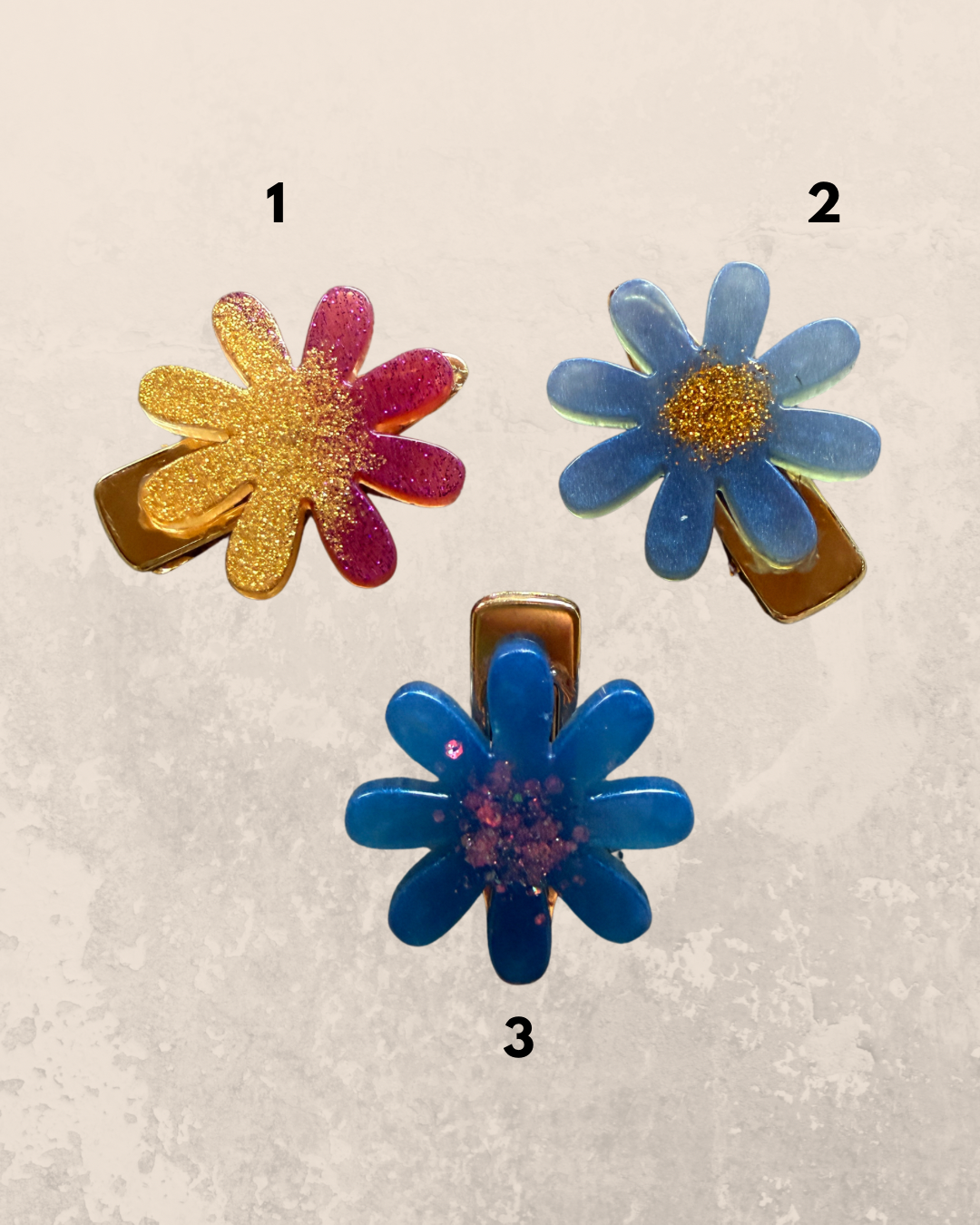 Haarspange Blume