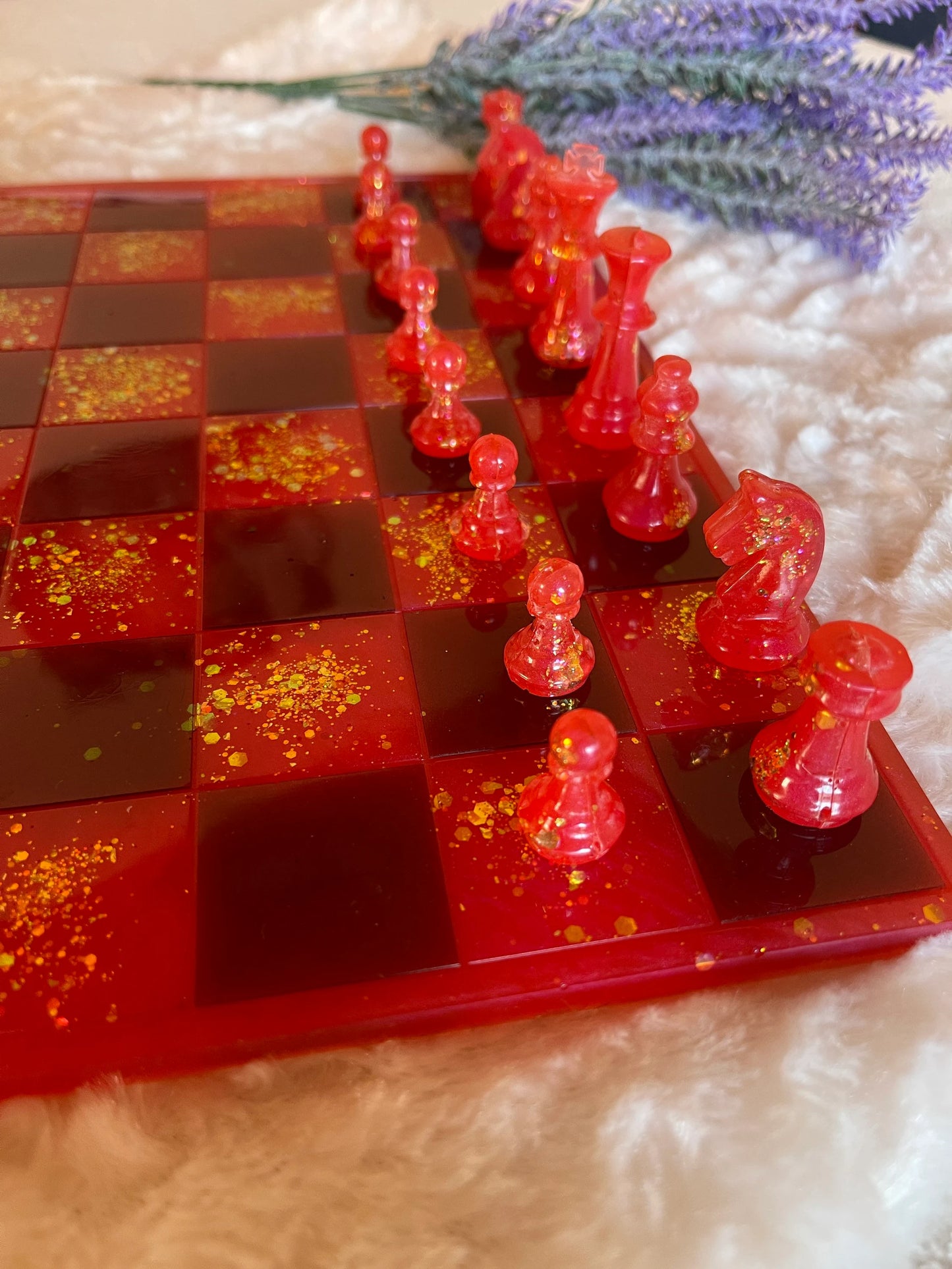 Schachbrett mit Figuren