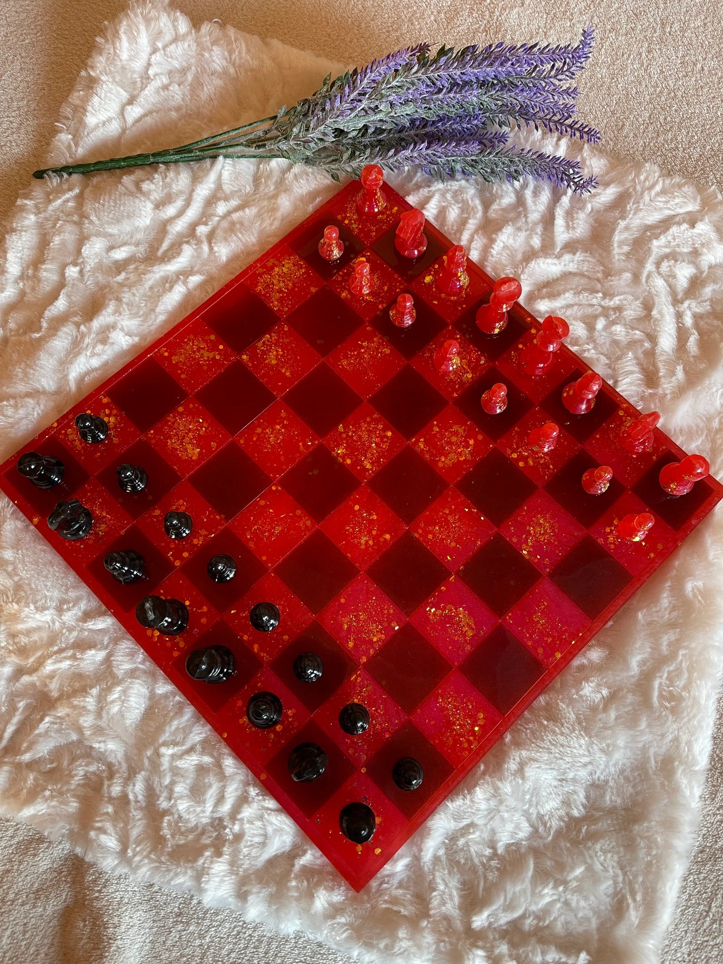 Schachbrett mit Figuren