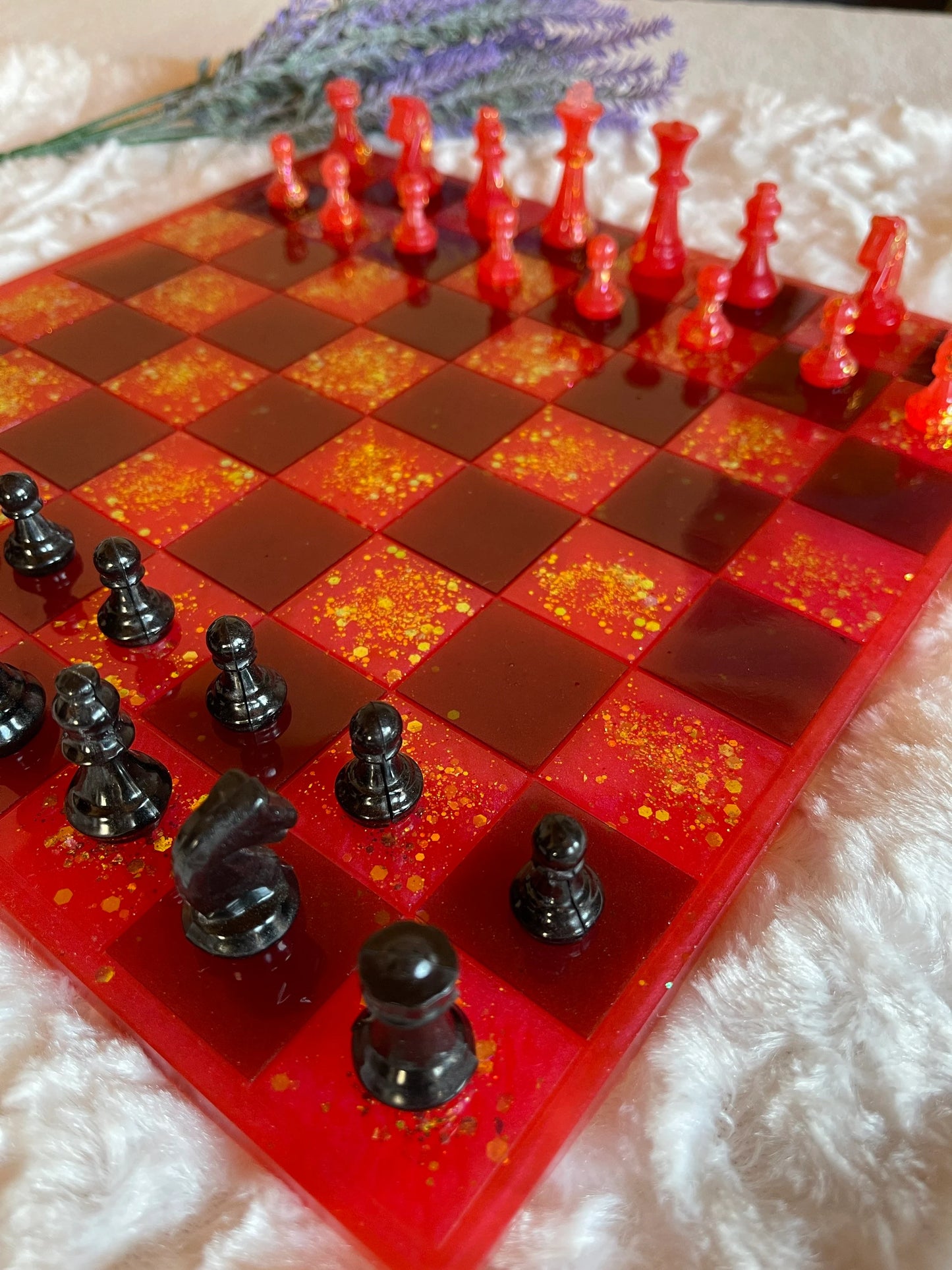 Schachbrett mit Figuren