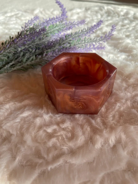 Teelicht- & Kerzenhalter 6-Eck