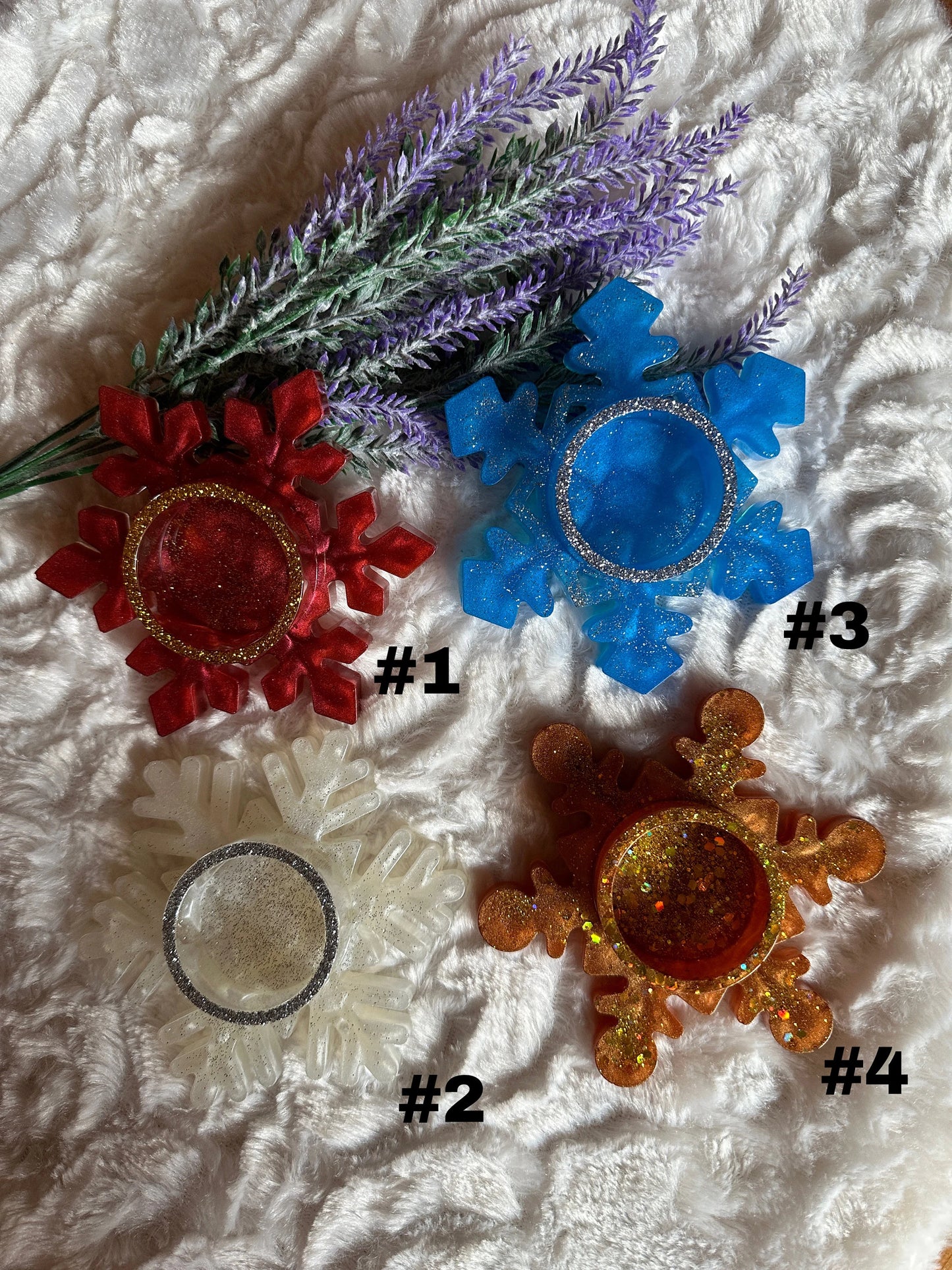 Teelicht- & Kerzenhalter Schneeflocke