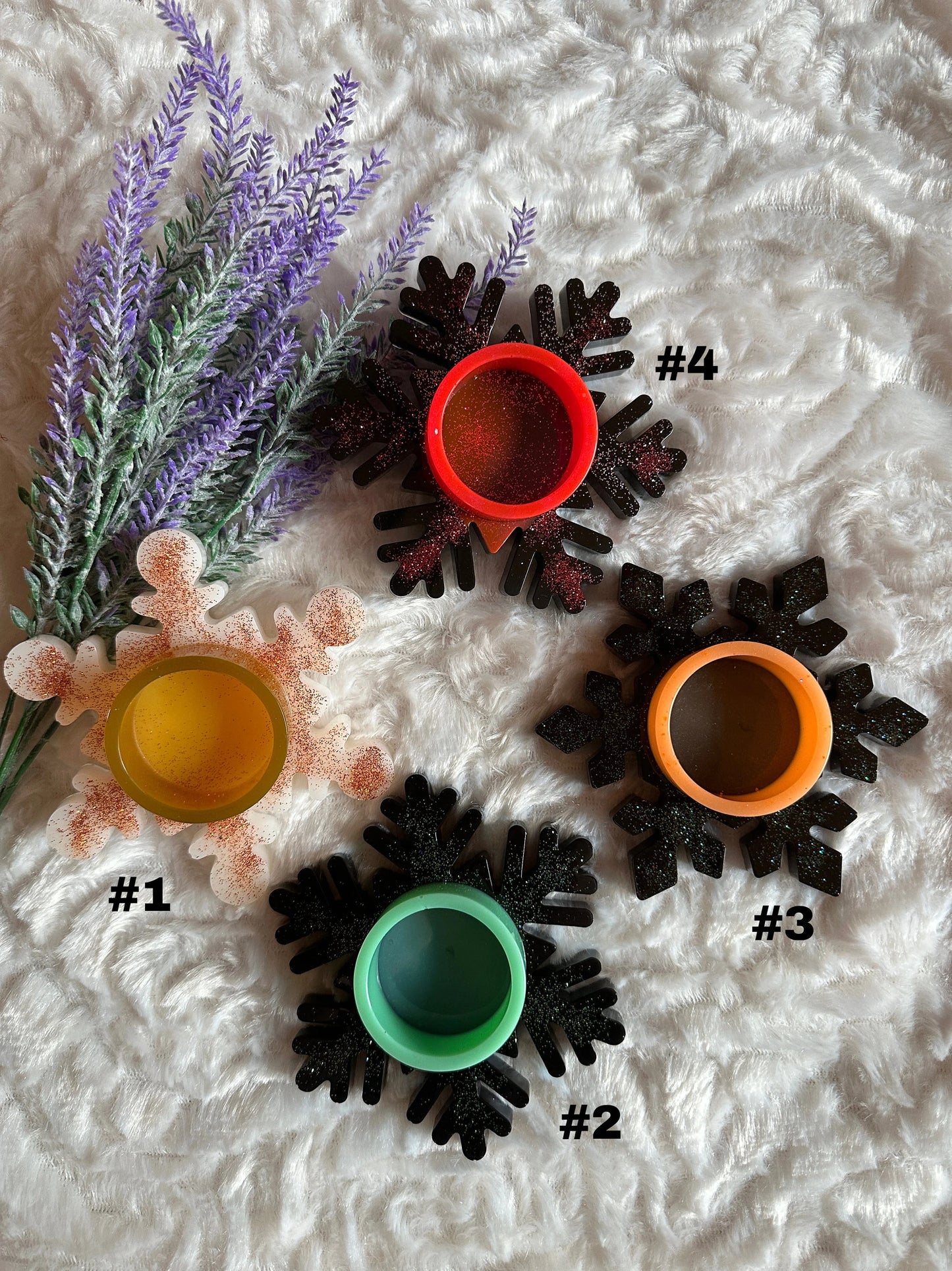 Teelicht- & Kerzenhalter Schneeflocke